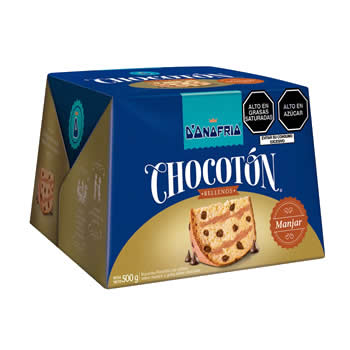 Chocotón Relleno Manjar Caja 500gr.