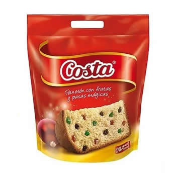 Panetón Costa en bolsa de 900 gr.