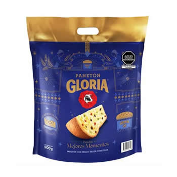 Panetón Gloria en bolsa de 900 gr.