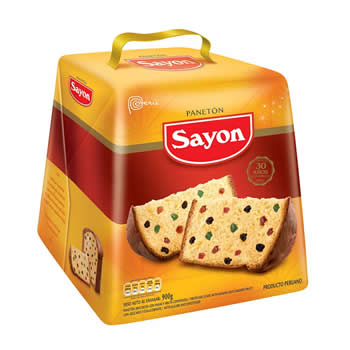 Panetón Sayon en caja de 900 gr.