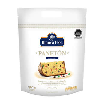 Panetón Blanca Flor en bolsa de 900 gr.