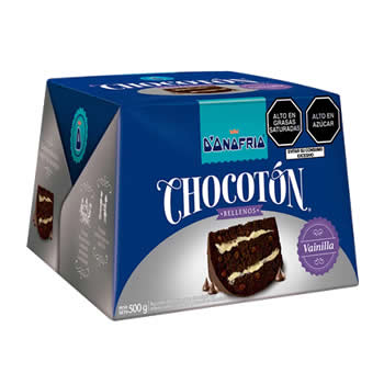 Chocotón Relleno Vainilla Caja 500gr.