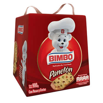 Panetón Bimbo en caja de 900 gr.